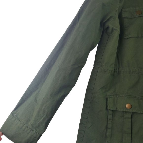 41 Hawthorn Chaplin Essential Hooded Anorak Cargo Jacket M - Picture 8 of 13